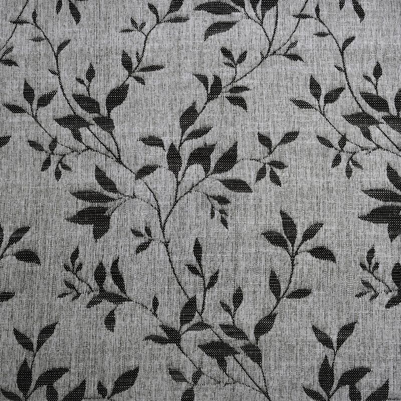 Vintage Leaves Jacquard 2 Piece Curtain Panel Set with Grommets by Blue Nile Mills, 3 of 5