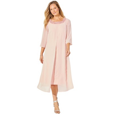 Catherines Women's Plus Size Midnight Dazzle Mesh Flyaway Dress