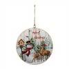 Merry Christmas Woodland Disc Ornament (Set of 6) - 2 of 2