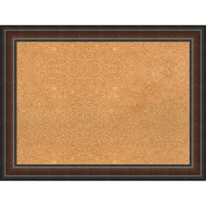 Amanti Art Cyprus Walnut Wood Framed Corkboard, Natural Cork - 1 of 4