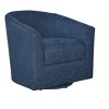 Set of 2 Liria Wooden Upholstered Barrel Chair for Livingroom with Metal Swivel Base | ARTFUL LIVING DESIGN - 3 of 4