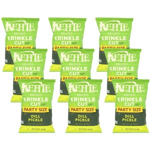 Kettle Brand Dill Pickle Krinkle Cut Potato Chips - Case of 9/13 oz - 1 of 4