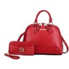 MKF Collection Nora Luxury Croco-Embossed Satchel Bag and Wallet Set by Mia K - 2 of 4