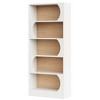 Resenkos Bookshelf, Bookcase Standing Shelf Unts,5-Tier Bookcase, 71" Wood Etagere Bookshelf with Storage Shelves,White - 3 of 3