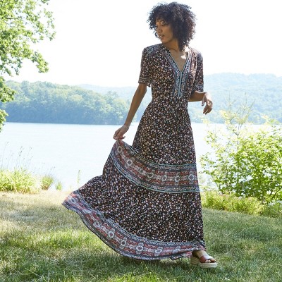 target black floral dress