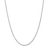 Black Bow Jewelry 2mm, 14k White Gold, Diamond Cut Solid Rope Chain Necklace - 3 of 4