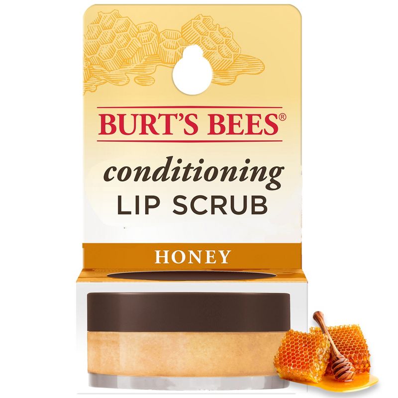 Burt's Bees Natural Conditioning Lip Scrub with Exfoliating Honey Crystals - 0.25oz, 1 of 17