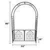Garden Gateway Collection – Black Steel Arch, Gate & Arch + Gate Combo - 2 of 3