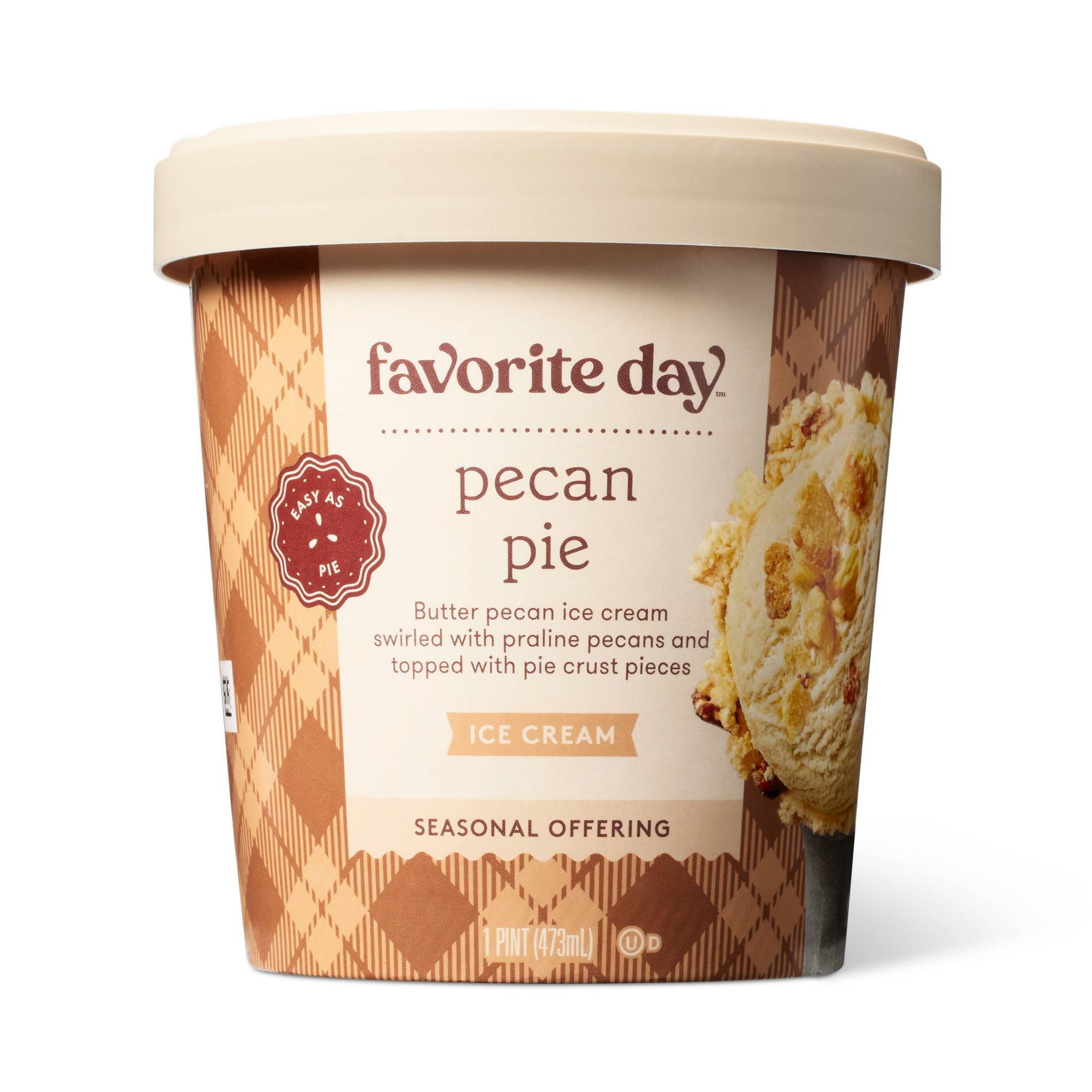 Frozen Pecan Pie Ice Cream - 1pt - Favorite Day™