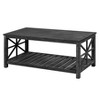 NicBex Modern 47.24" Rectangle Coffee Table with Strip Storage Shelf for Living Room and Office - 3 of 4