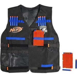 NERF N-Strike Elite Series Tactical Vest Kit – Includes Vest, 2 Quick Reload Clips & 12 Elite Darts – Adjustable Fit for Ages 8+ - 1 of 4