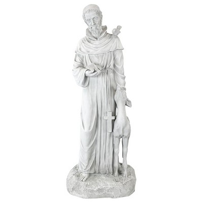 Design Toscano Saint Francis Of Assisi, Patron Saint Of Animals Garden Statue - Off-White