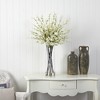 Nearly Natural Giant Cherry Blossom Arrangement, White - 4 of 4
