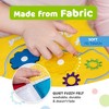 deMoca - Quiet Book for Toddlers - Montessori Basic Skills Activity - Soft Travel Toy & Educational Busy Book (Yellow) - 3 of 4