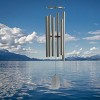 Woodstock Chimes Signature Collection, Bells of Paradise, 68'' Silver Wind Chime BPS68 - image 2 of 4