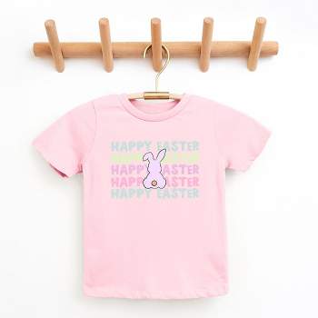 The Juniper Shop Pastel Happy Easter Stacked Youth Short Sleeve Tee