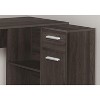 Monarch Specialties Computer Desk Home Office Corner Storage Drawers 46InchL L Shape Work Laptop Laminate Brown Contemporary Modern - 3 of 4