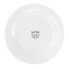 Gibson Ultra White Shadow 6 Piece 10 Inch Opal Glass Dinner Plate Set in White - 4 of 4