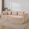 Modular Sectional Sofa,Modern Cloud Sectional Couch with Deep Seat, Boneless Couch with Chaise for Living Room Apartments Bedroom - 2 of 4