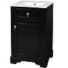 Chery Life 20" Bathroom Vanity with Ceramic Sink, Soft Close Door, Adjustable Shelf, Ideal for Small Bathrooms - 2 of 4