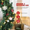 VINGLI 36 Inch Christmas Door Wreath Decorations with 100 Lights and 300 PVC Branches, Pre-lit Artificial Christmas Wreath for Front Door - 4 of 4