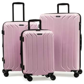 Nonstop New York Elite Lightweight Expandable 3 Piece spinner Luggage Set+ 3 packing cubes