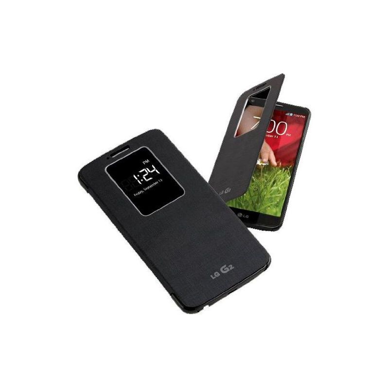 LG QuickWindow Folio Case for LG G2 D800 - Black (Only for Sprint, T-Mobile, AT&T), 2 of 4