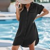 Women's Collared Front Button Mini Dress - Cupshe - 4 of 4