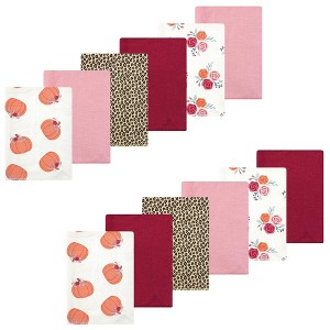 Luvable Friends Hudson Baby Flannel Burp Cloths 12pk - 1 of 2