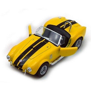 KiNSMART - 1965 Shelby Cobra 427 S/C 1:32 Scale 5" Die Cast Metal Model Classic Toy Car (Yellow) - 1 of 2