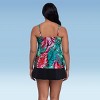 Trimshaper Women's Terri Adjustable Neckline Tankini Swimsuit Top - 3 of 3
