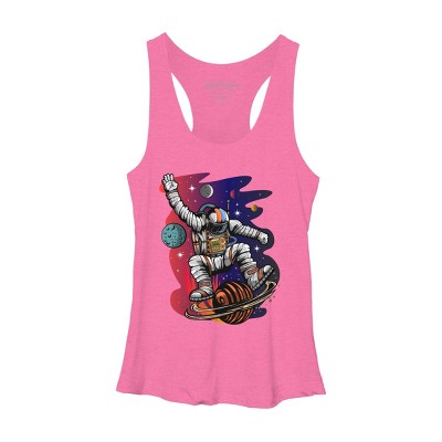 Women's Design By Humans Space Ride By Adamzworld Racerback Tank Top
