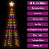 vidaXL Christmas Cone Tree Decoration Artificial Christmas Tree with LEDs - Multicolor 5 x 2 ft - 3 of 4
