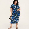 Women's Mixed Floral Short Sleeve Crewneck Pullover Sweater - kate spade new york x Target Blue/Green/White - 3 of 4