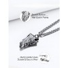 Hip Hop Sports Necklace - Stainless Steel Football/Basketball Pendant for Men & Women - 4 of 4