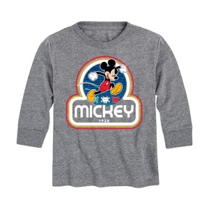 Boys' - Disney - Mickey Jump Retro Long Sleeve Graphic T-Shirt - 1 of 4