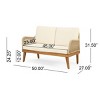4-Piece Woven Rope Patio Conversation Set with Cushions, All-Weather Acacia Wood Outdoor Seating for Deck, Porch, or Backyard-The Pop Home - 4 of 4