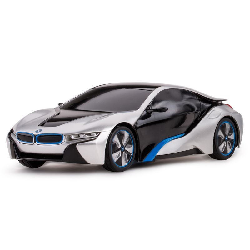 Link 1:24 RC BMW I8 Concept Radio Remote Control RC Sports Car - Silver - Ready! Set! Go!, 3 of 5