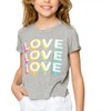 Girl Cropped Love Tee - Malibu Sugar - 2 of 2