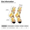 Burger Juices And Fries Women Printed Crew Socks Funny Funky Socks Soft Polyester Novelty Gifts for Artists Men - 2 of 4
