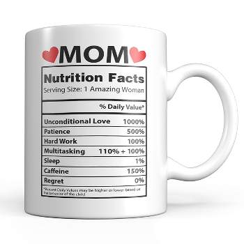 Light Autumn 11oz Ceramic Coffee Mug for World's Best Mom, White