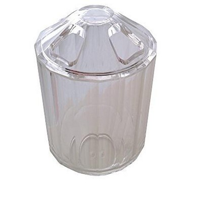 Speert Acrylic 4 Toothbrush Holder Cup #094 Removable Top 4.75" x 3" x 2.7"
