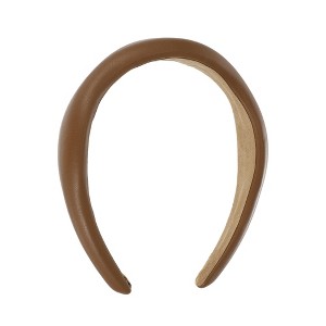 Unique Bargains Women's Classic Irregular PU Headband 6.3"x5.51" 1 Pc - 1 of 4