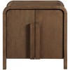 Meridina Furniture,Harmony Oak Veneer Rubberwood Nightstand - 2 of 4