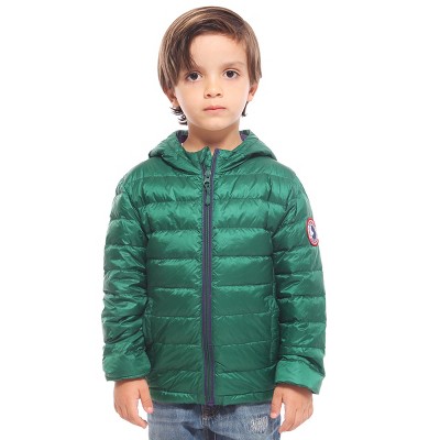 Rokka&rolla Boys' Ultra-light Real Down Packable Puffer Jacket -verdant ...