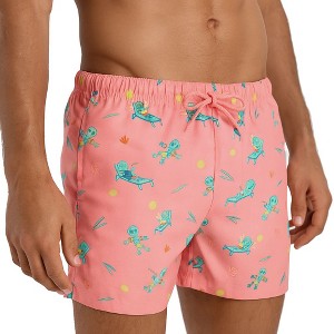 Split Coast Men's 6" Compression Liner Volley Bathing Suit - 1 of 4