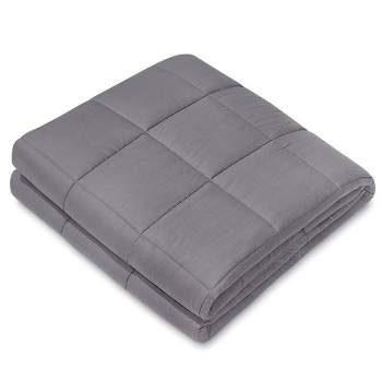 48" x 72" 15lbs Cotton Weighted Blanket Charcoal - NEX