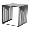 LeisureMod Cisco Square Side Table in Steel - 4 of 4