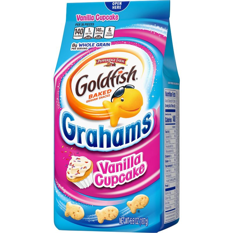 Goldfish Grahams Vanilla Cupcake Crackers - 6.6oz, 6 of 8