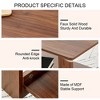 Sapphtopaz Coffee Table Modern Living Room Furniture Double Layered Coffee Table Walnut Textured Dining Table for Home Small Space - 3 of 3